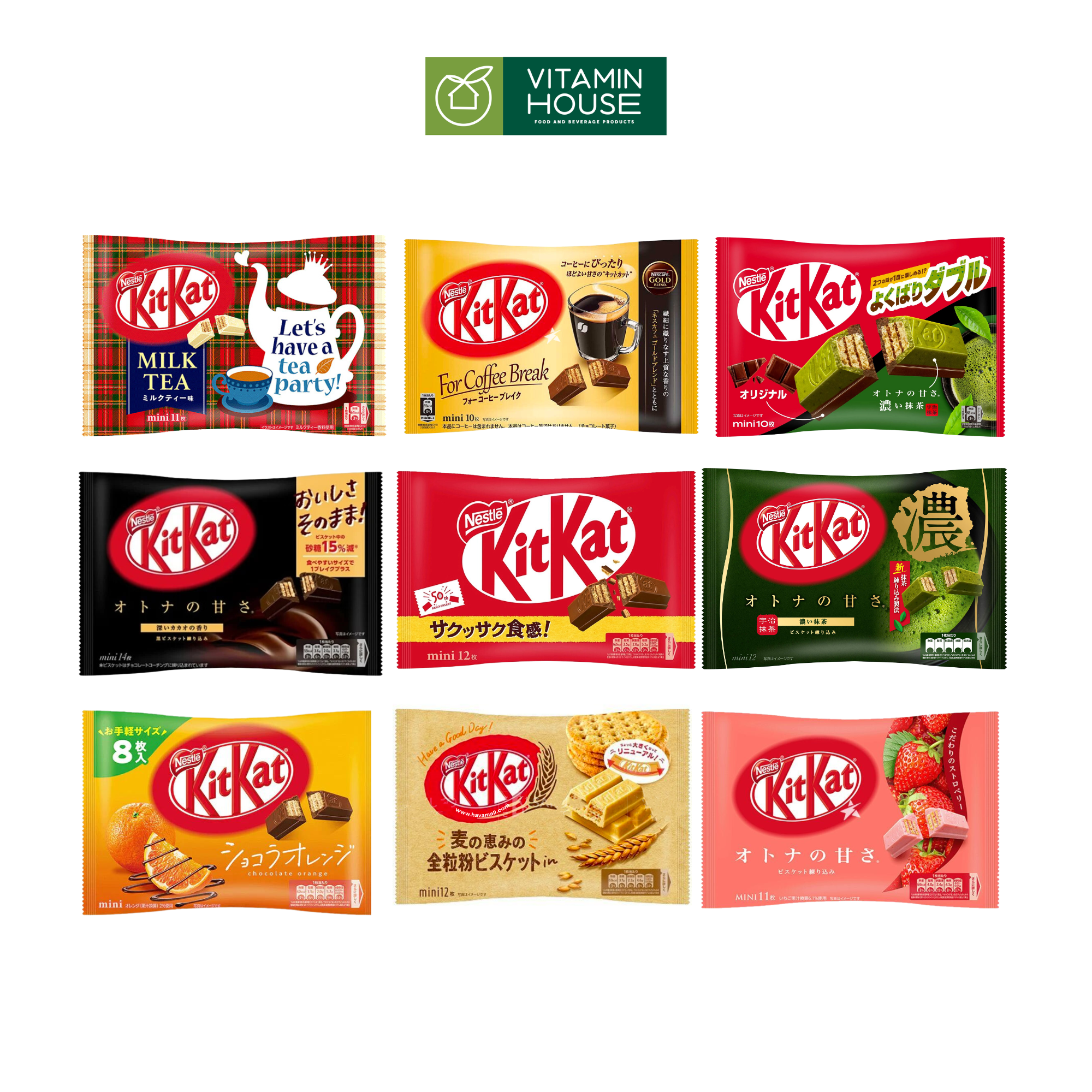 Bánh Xốp KitKat Nestle Nhật Bản Hương Vị Tươi Mới Ngọt Ngào