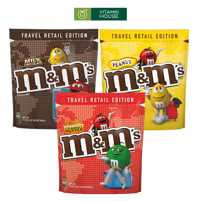 Gói Chocolate Sữa M&M 396.9g (3 Vị)