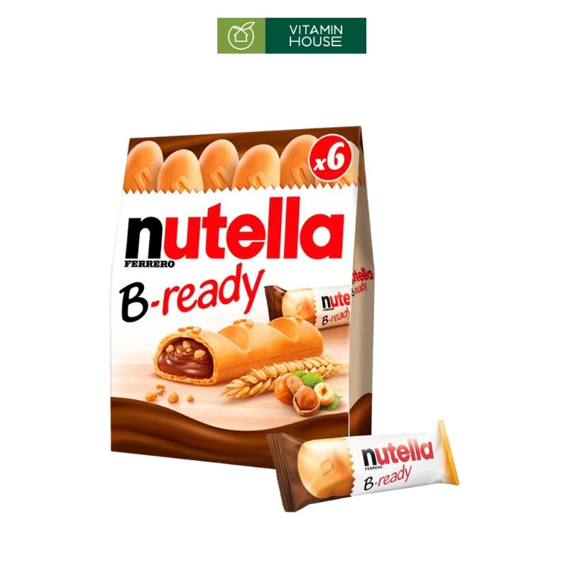 Bánh Xốp Nhân Chocolate Nutella B-ready Ý Hộp 100g