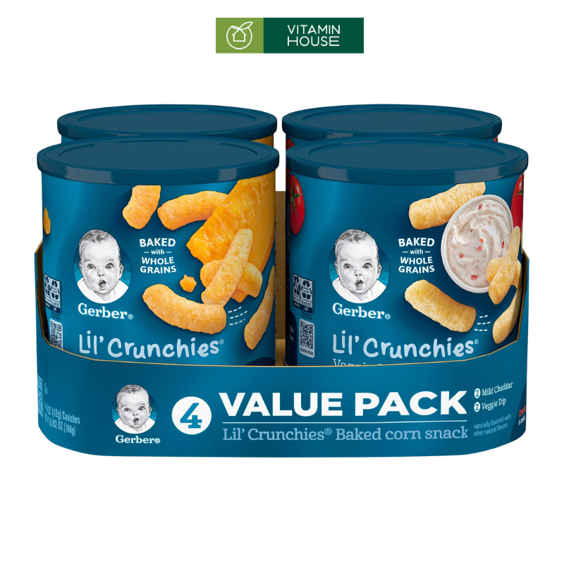 Snack Ăn Dặm Gerber Crunchies Hộp 42g