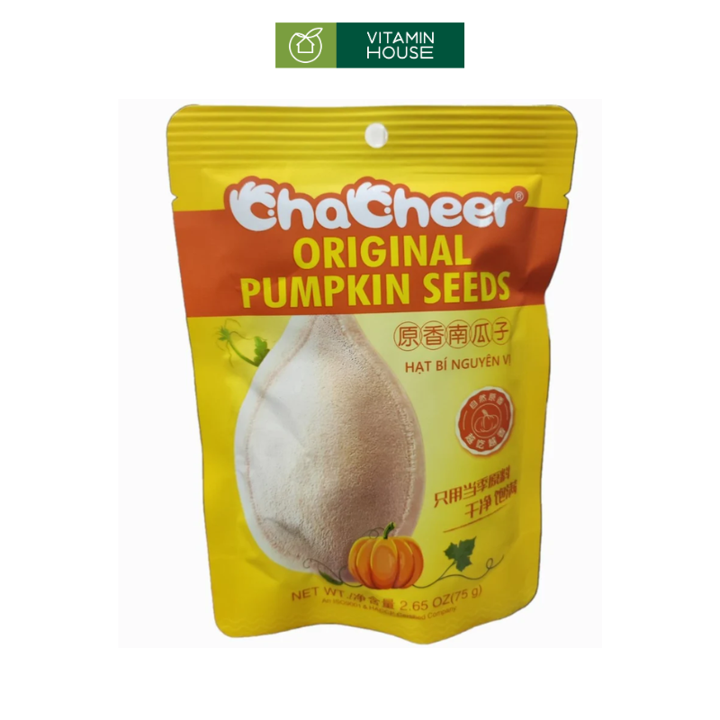 Hạt Bí Nguyên Vị Chacheer Gói 75g