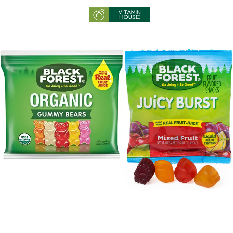 Kẹo Dẻo Gấu Black Forest Gummy Bear Mỹ Đậm Vị Trái Cây Tươi