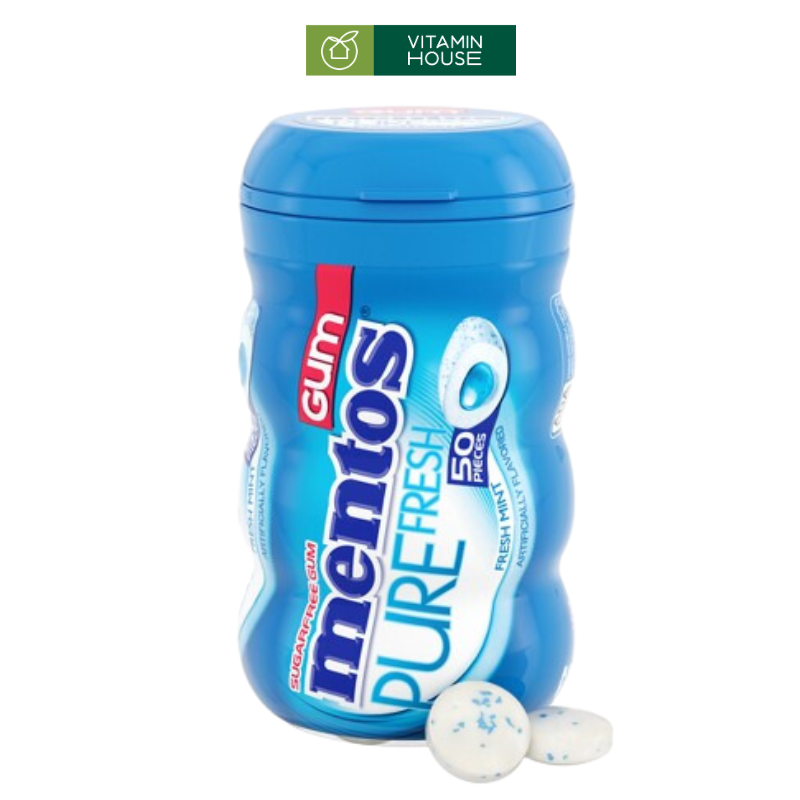 Gum Mentos Pure Fresh Mint Mỹ 50P