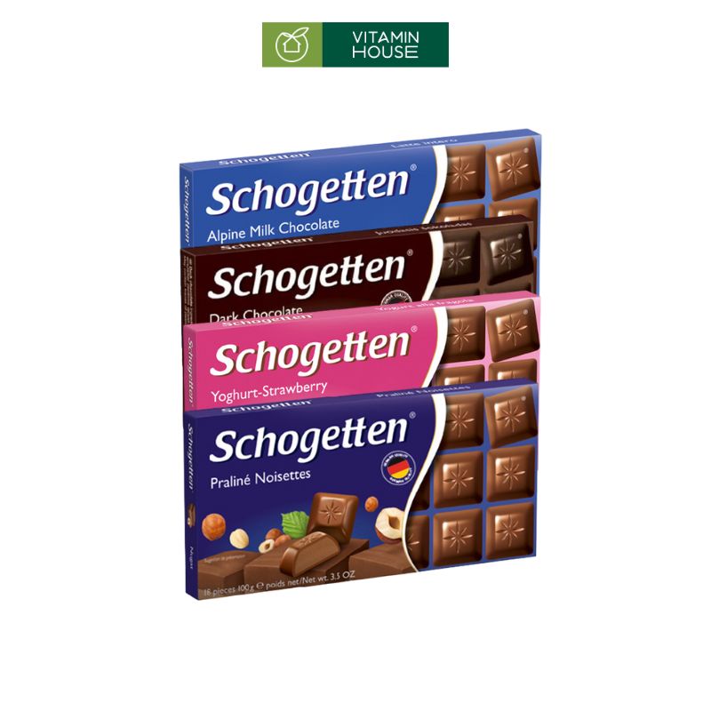 Chocolate Đắng Schogetten Đức Hộp Giấy 100g Hương Vị Tinh Tế