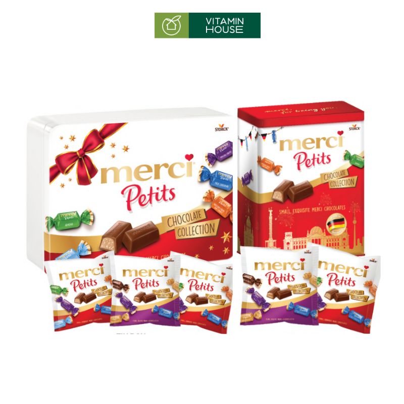 Chocolate Giftbox Merci Petits Collection Đức Nhỏ Gọn, Tinh Tế, Tràn Đầy Hương Vị