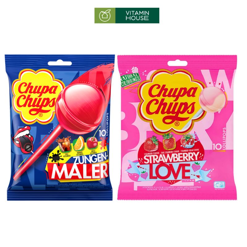 Kẹo Mút Chupa Chups Tây Ban Nha Tô Màu Lưỡi Đặc Sắc