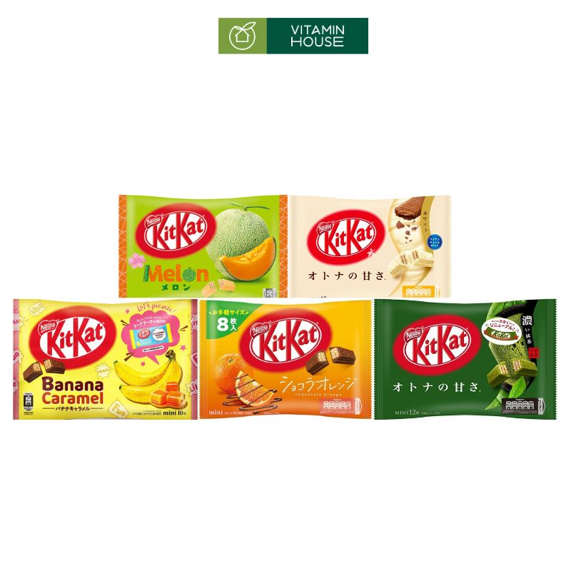 Bánh Xốp KitKat Mix 10 vị Nestle Nhật Gói 10 Thanh - Vitamin House