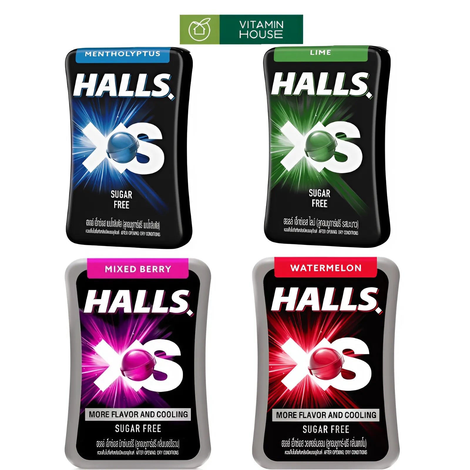 Hộp Kẹo Halls Không Đường (Nhiều Vị - Nhiều Size)