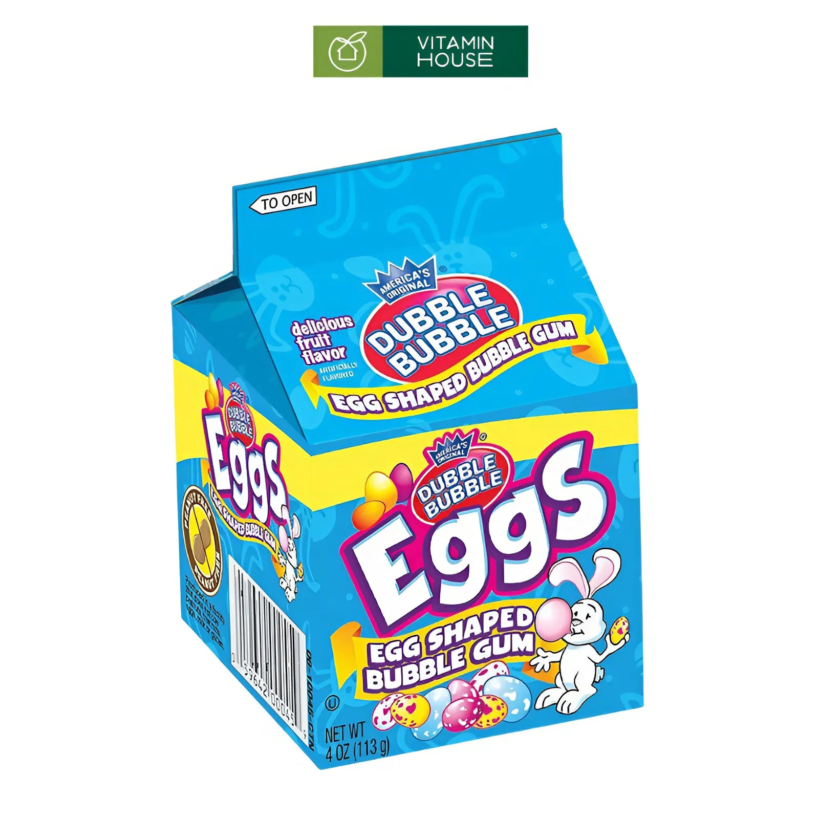 Kẹo Singum Dubble Bubble Eggs Mỹ Hộp 100g