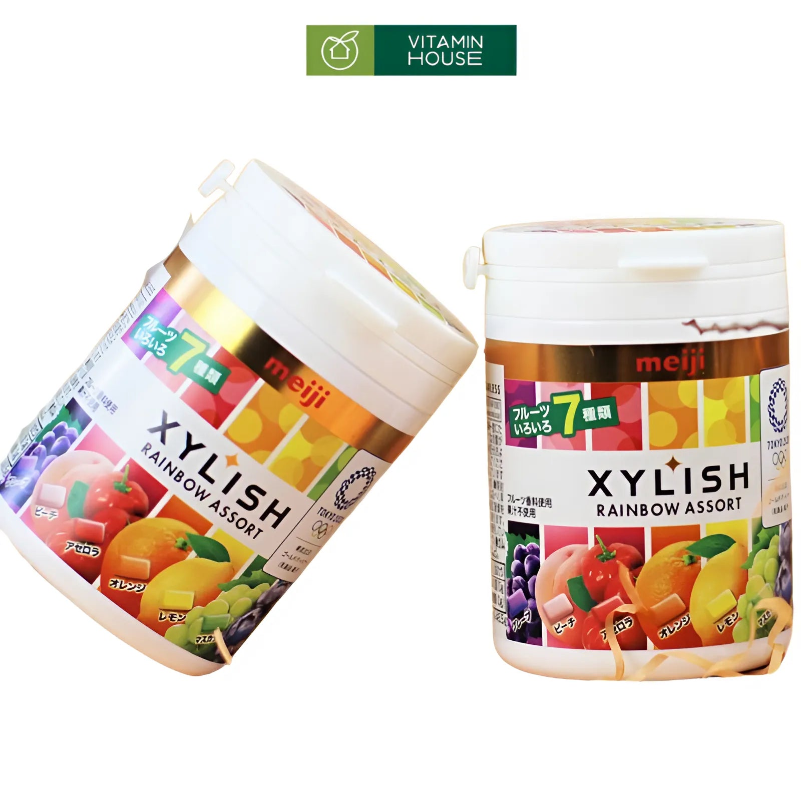 Gum Trái Cây Xylish Rainbow Meiji 117g