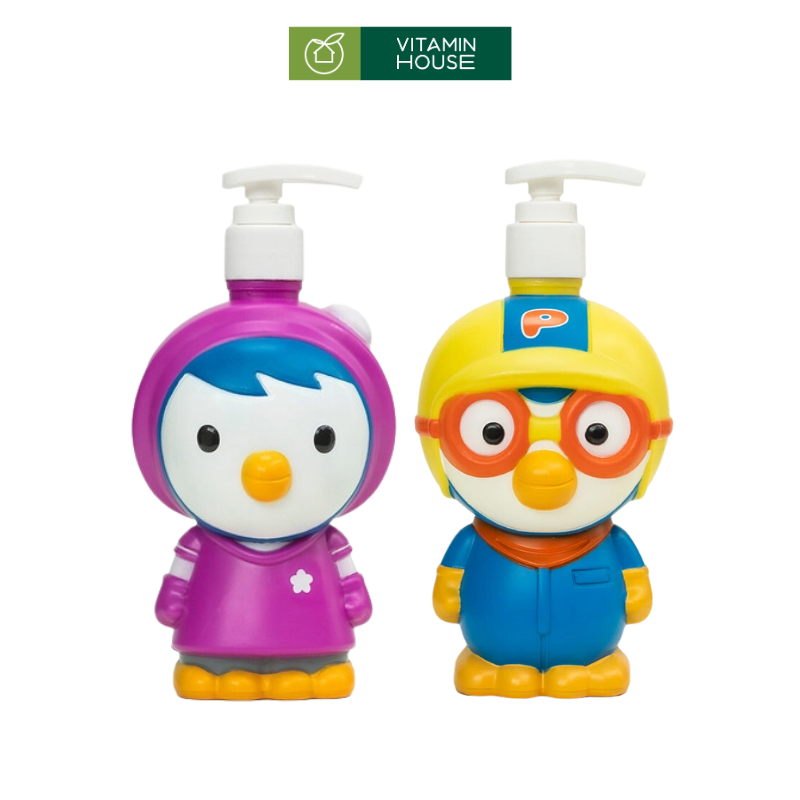 Sữa Tắm Gội Cho Bé All In One Pororo HQ Chai 380g