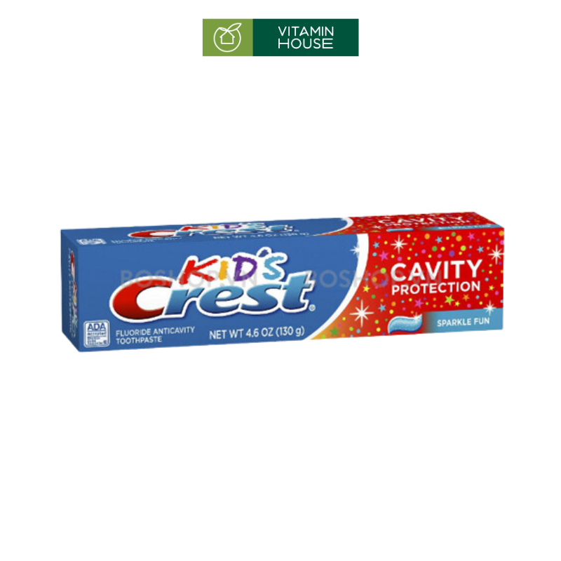 Kem Đánh Răng Cho Bé Crest Mỹ Cravity Kids Tuýp 130g