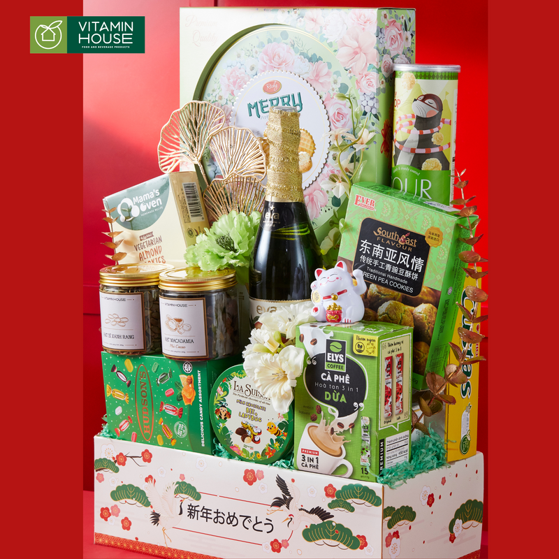 Giỏ Quà Hamper Tết Deluxe 2 - Quà Tết Sang Trọng Cho Mọi Nhà Dịp Xuân