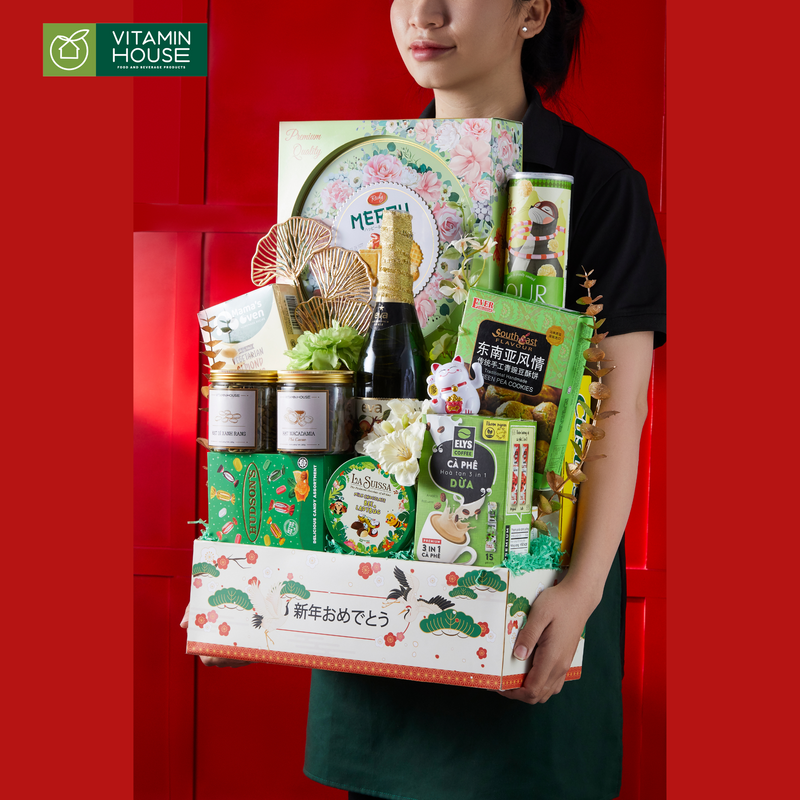 Giỏ Quà Hamper Tết Deluxe 2 - Quà Tết Sang Trọng Cho Mọi Nhà Dịp Xuân