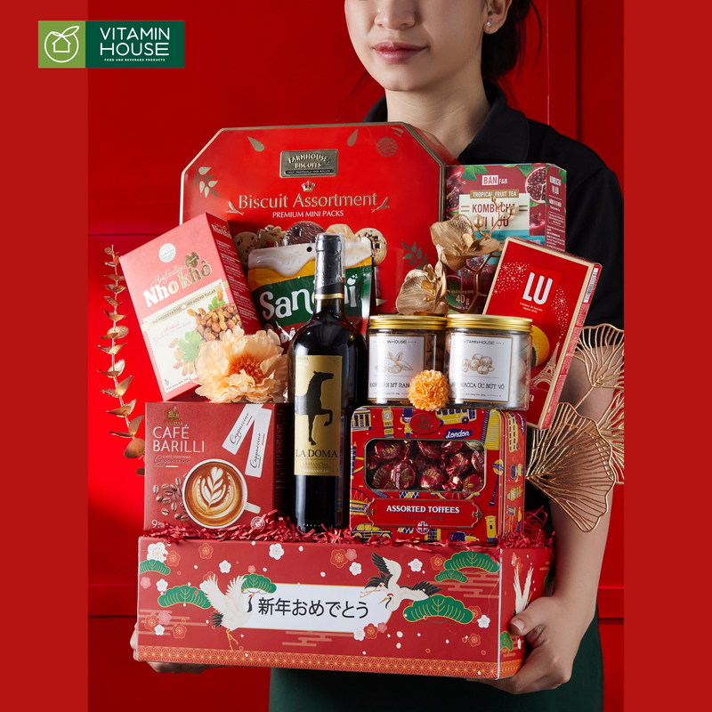 Giỏ Quà Hamper Tết Treasure 6 - Quà Tết Đẳng Cấp Dành Tặng Người Thân Và Đối Tác