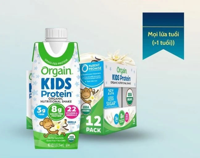 Sữa Hữu Cơ Kids Protein Orgain Mỹ Dinh Dưỡng Tối Ưu Cho Trẻ Em