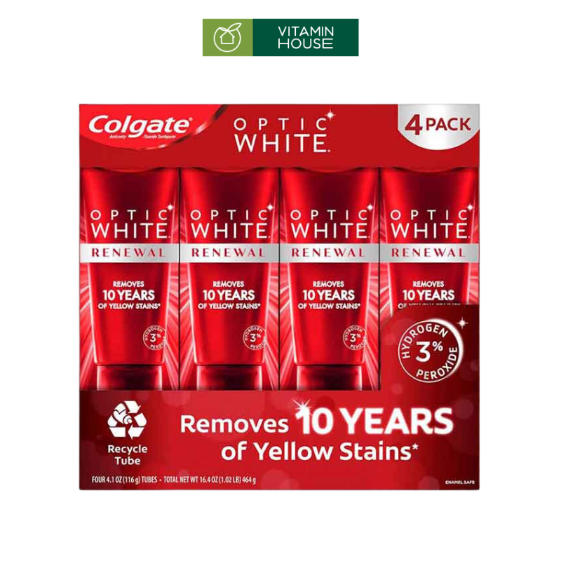 Kem Đánh Răng Colgate Optic White Renewal 116g Mỹ (new)