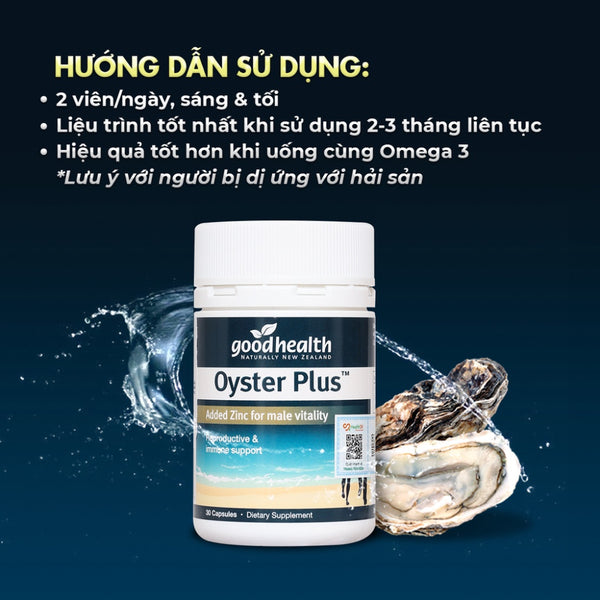 Viên Uống Tinh Chất Hàu Oyster Plus Goodhealth 30 Viên