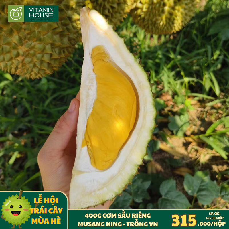 [Trái cây nội địa VN] Sầu Riêng Musang King Hộp 400g