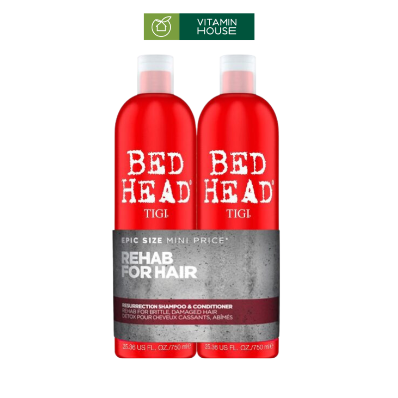 Set Dầu Gội Xả Bed Head Tigi Rehab For Hair