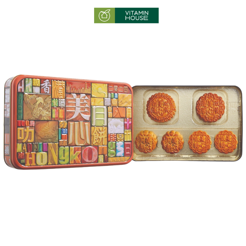 Bánh Trung Thu Nhập Khẩu Meixin HongKong Selected Flavour Assorted Mooncake (730g x 6 cái/hộp)