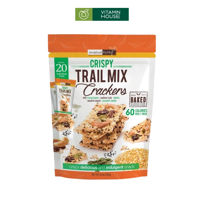 Bánh Quy Crispy Trail Mix Crackers Úc Gói 232g