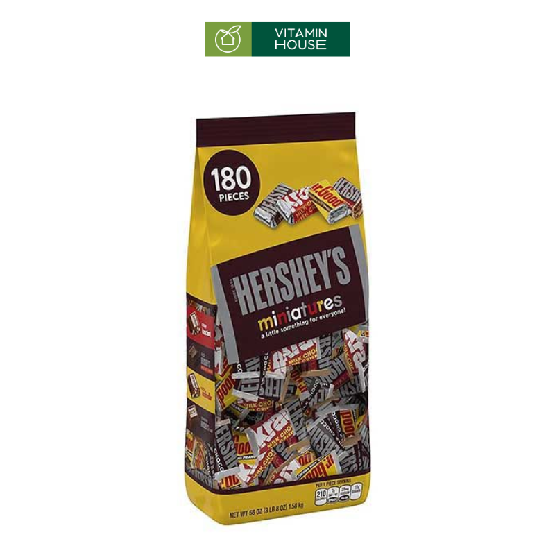 Chocolate Hershey Miniatures 1.58kg 180v (vàng)