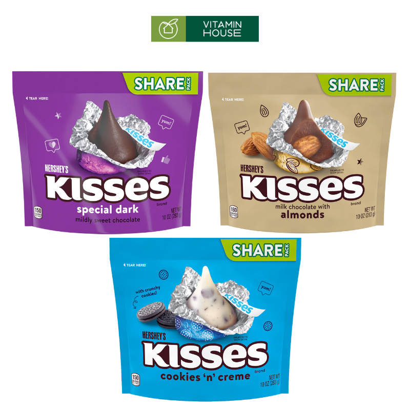 Gói Chocolate Hersheys Kisses 283g (Share Pack)