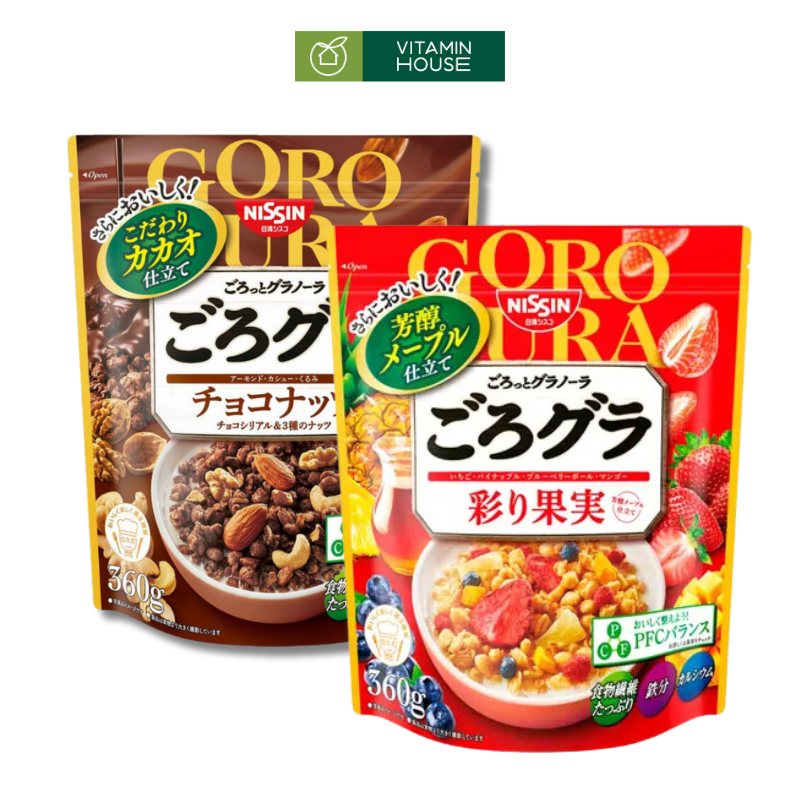 Ngũ Cốc Goro Gura Nissin Nhật Gói 360g