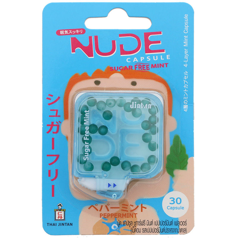 Kẹo Ngậm Thơm Miệng Không Đường Nude Capsule Thái Thơm Mát Mọi Nơi