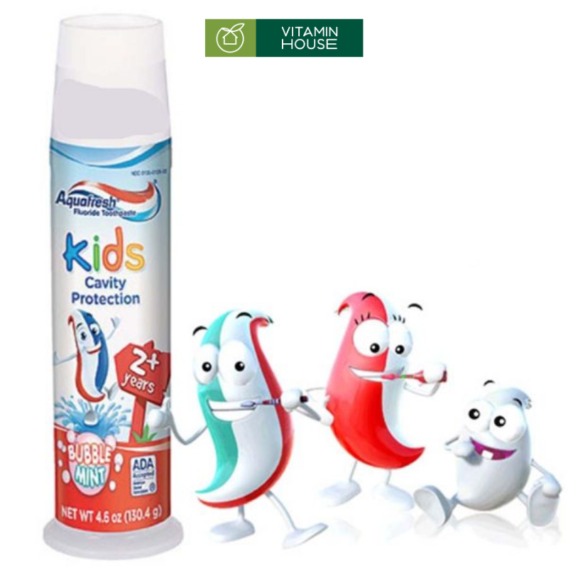 Kem Đánh Răng Cho Bé Aquafresh Kids 2+ Mỹ Túyp 130.4g