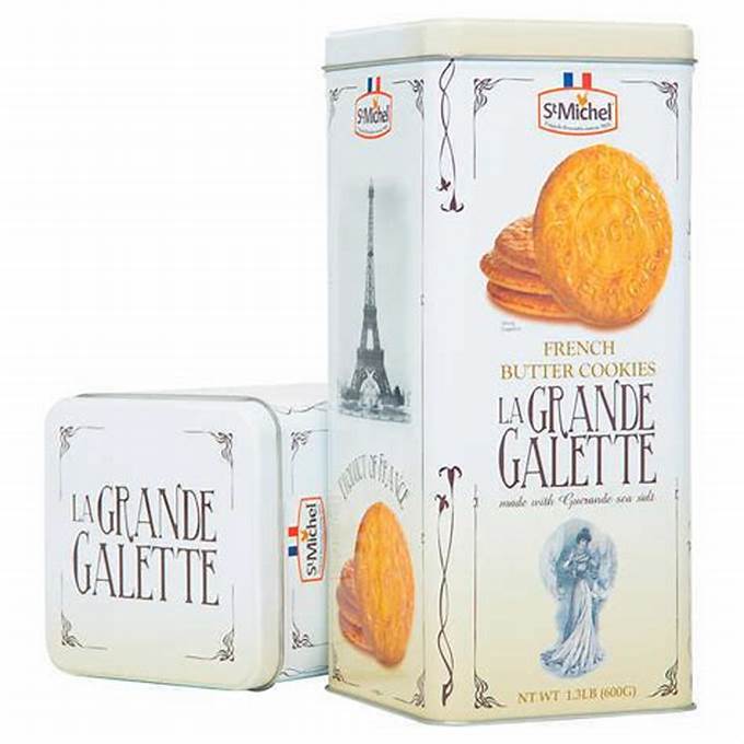 Hộp Bánh Quy Bơ St Michel La Grande Gallete Pháp 600g