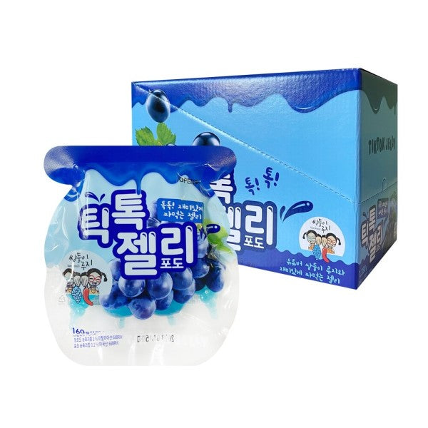 Thạch TikTok Jelly 160g (Nho,Dâu)