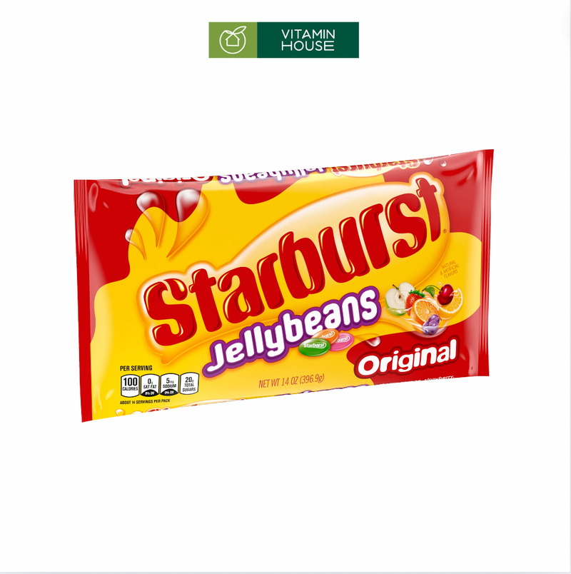 Gói Kẹo Trái Cây Starburst Jelly Beans Original 397g