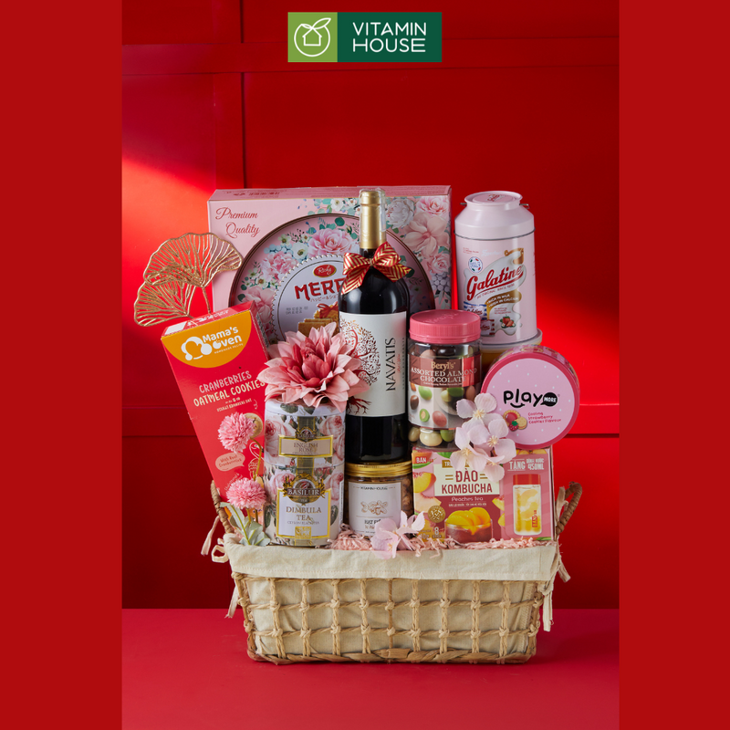 Giỏ Quà Hamper Tết Treasure 7 - Quà Tết Thượng Hạng Dành Tặng Người Thân