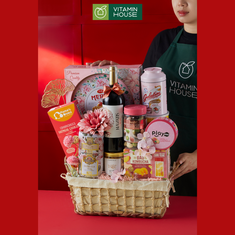 Giỏ Quà Hamper Tết Treasure 7 - Quà Tết Thượng Hạng Dành Tặng Người Thân