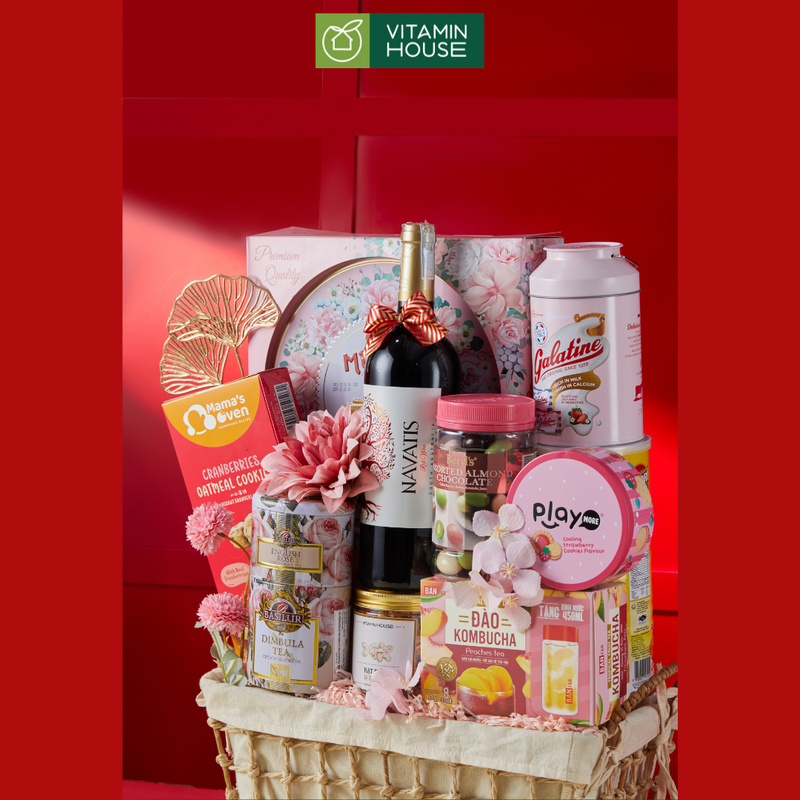 Giỏ Quà Hamper Tết Treasure 7 - Quà Tết Thượng Hạng Dành Tặng Người Thân