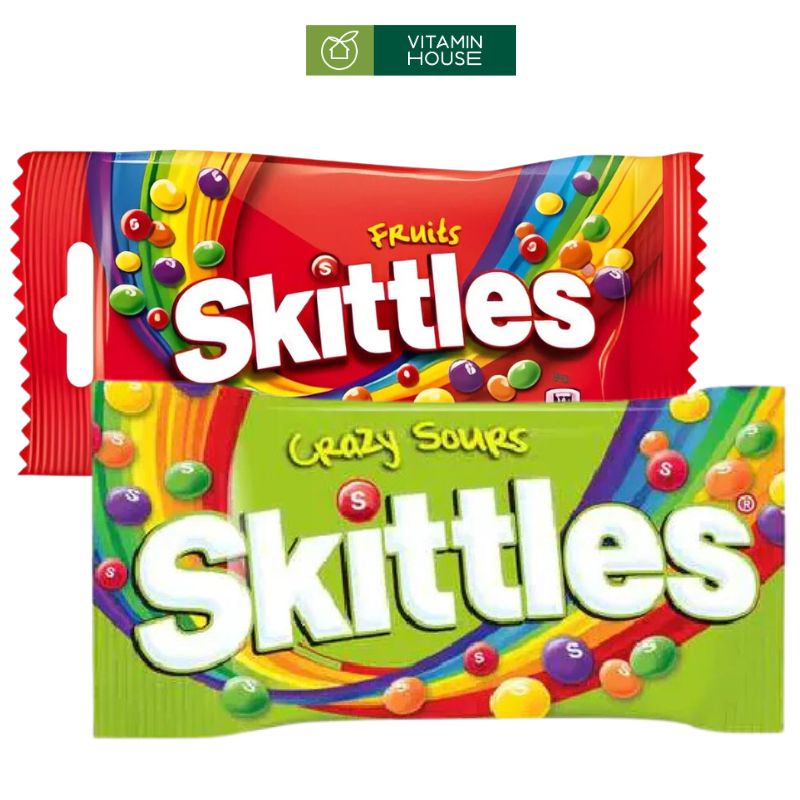 Kẹo Trái Cây Skittles Mỹ Hương Vị Ngon Tuyệt