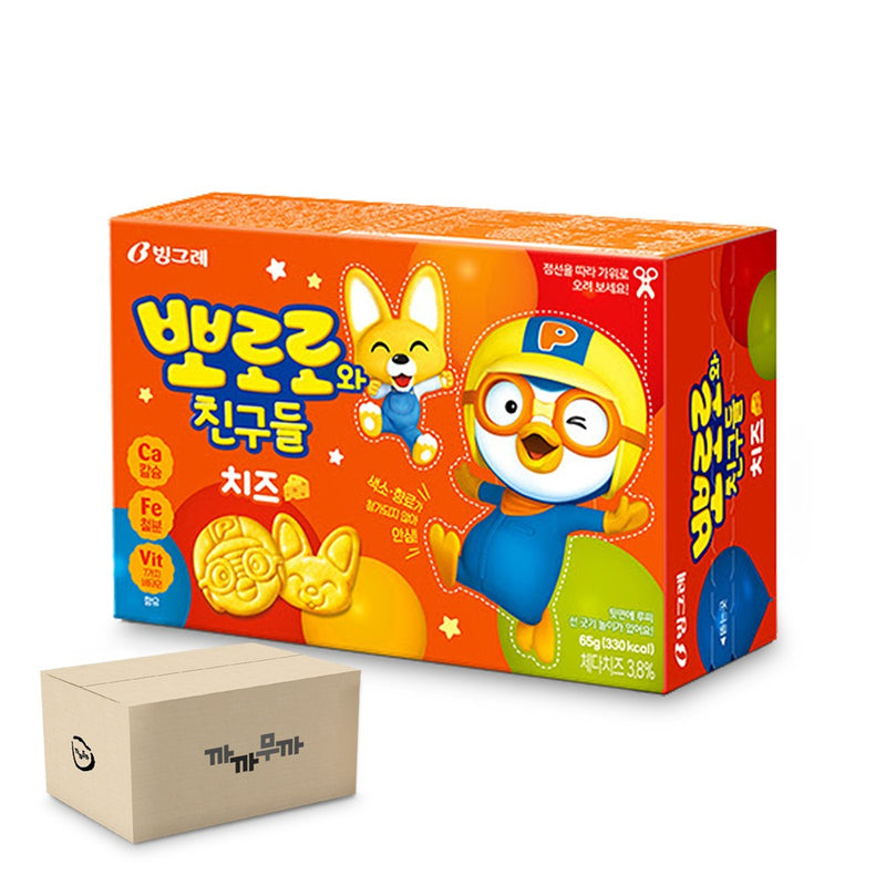 Bánh Quy Pororo HQ Hộp 65g (Phô Mai,Sữa)