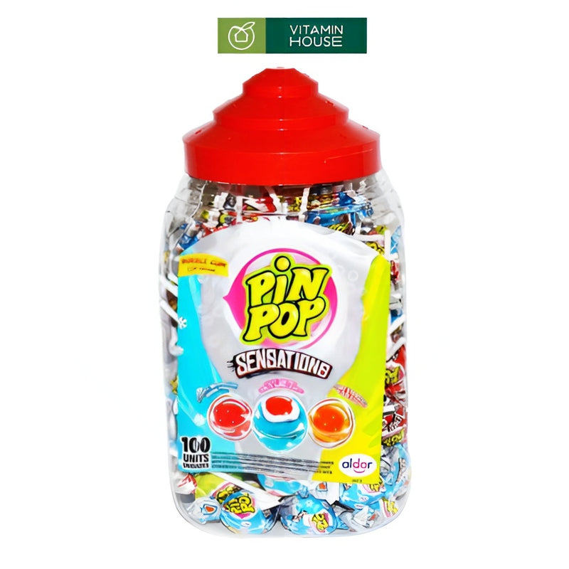 Kẹo Mút Gum Pin Pop Sensations Ba Lan (Lẻ - Hộp)