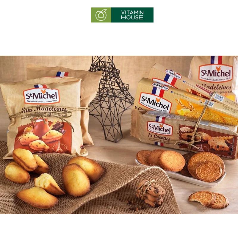 Bánh Bông Lan St Michel Mini Madeleines Pháp Hộp 250g