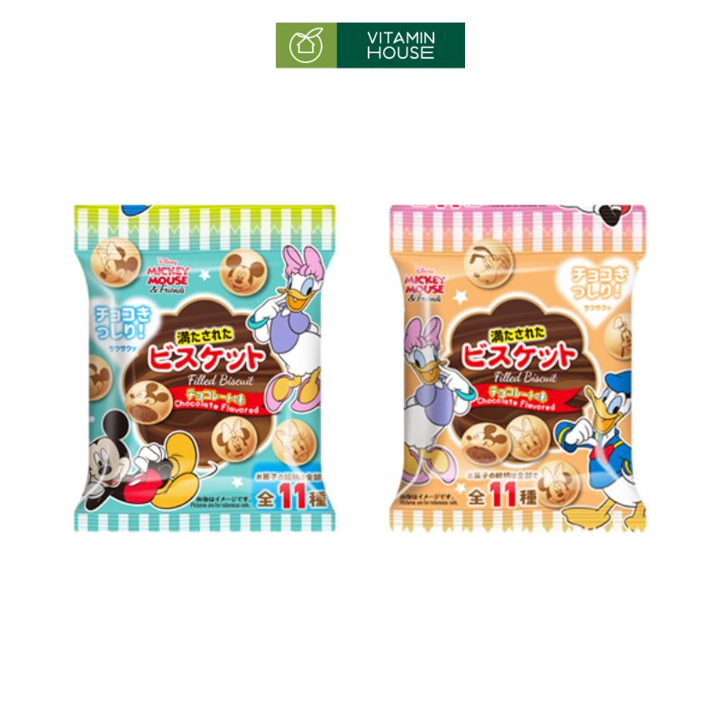 Bánh Quy Disney Nhân Sữa & Socola Gói 15g