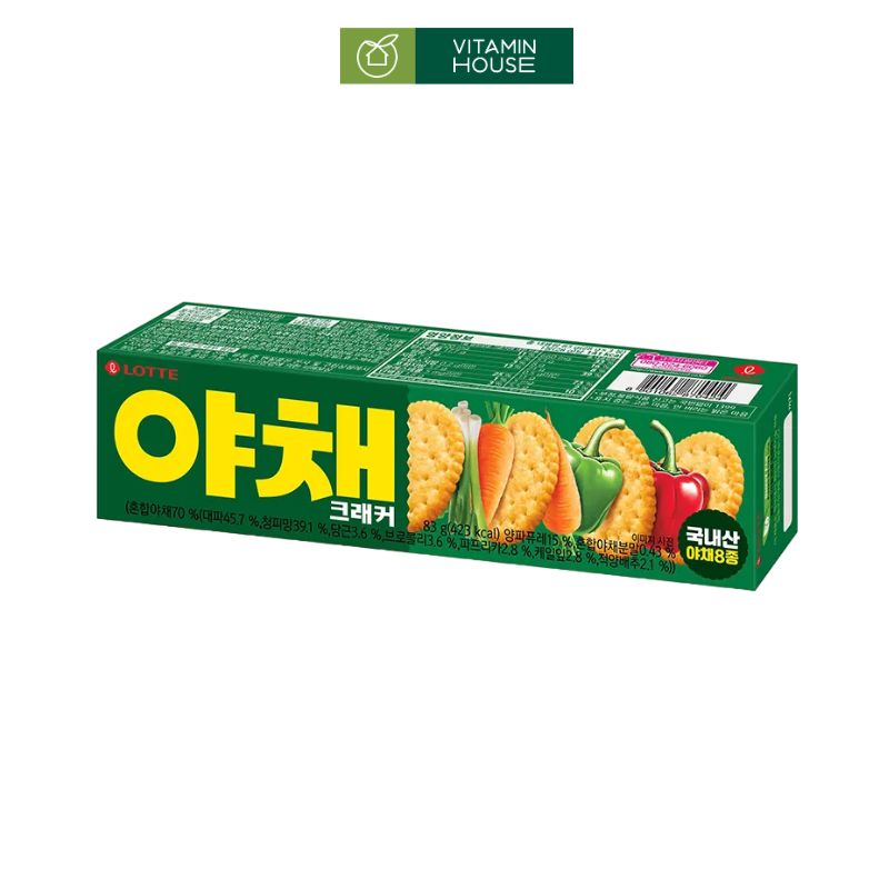 Bánh Quy Mặn Rau Củ Lotte HQ Hộp 83g