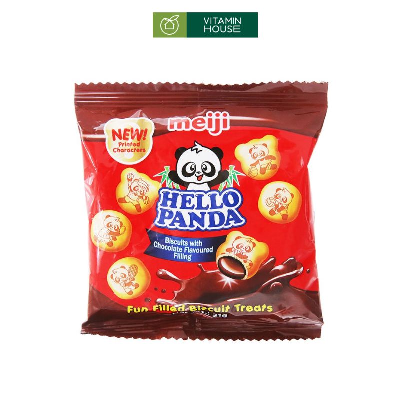 Bánh Quy Nhân Chocolate Hello Panda Mỹ Gói 21g