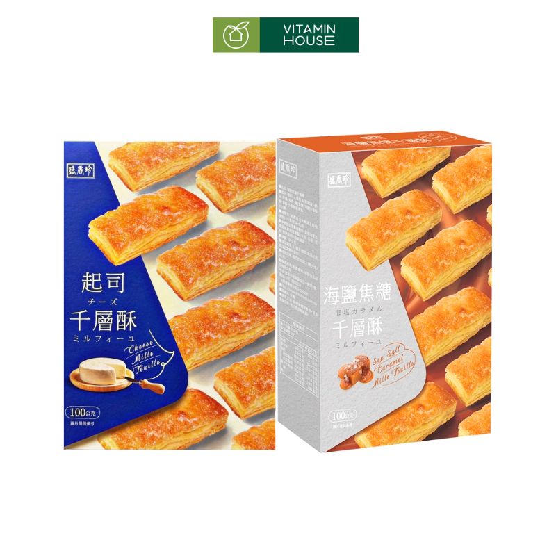 Bánh Xốp Ngàn Lớp Mille-Feuille ĐL Hộp 100g