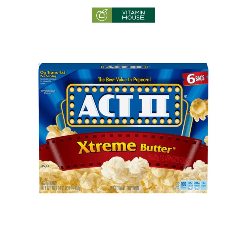 Bắp Rang Bơ ACT II Xtreme Butter Mỹ (Gói 13g)