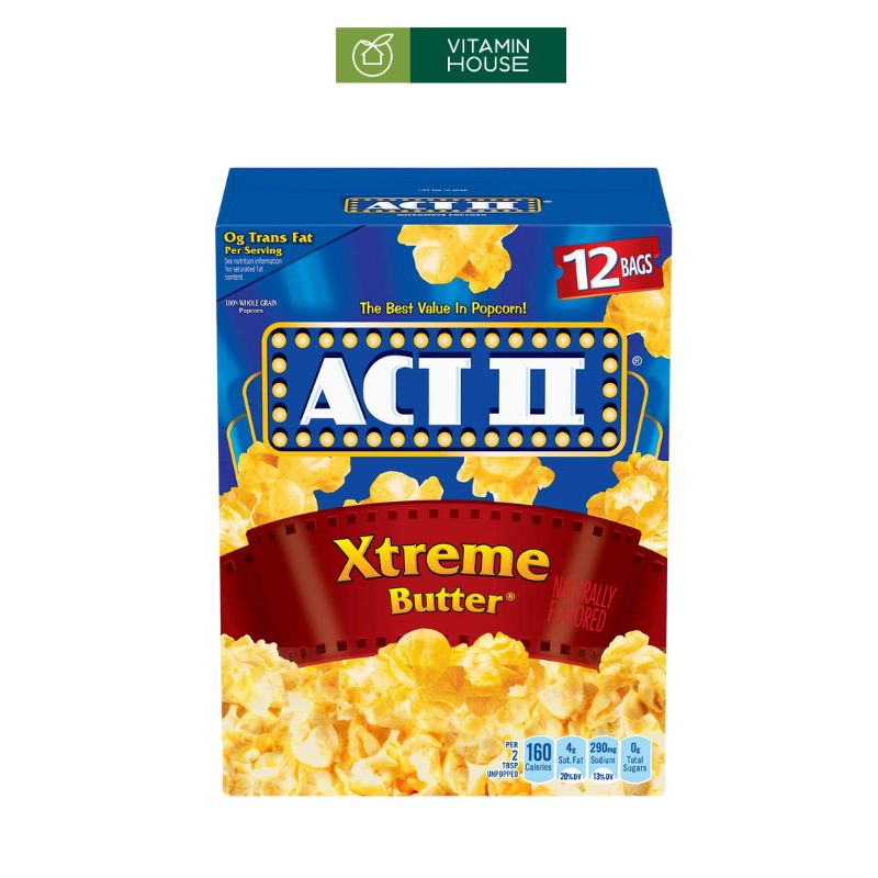 Bắp Rang Bơ ACT II Xtreme Butter Mỹ (Gói 13g)