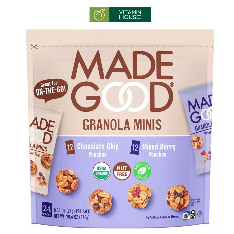 Bịch Hạt Ngũ Cốc Made Good Granola Minis 24 gói