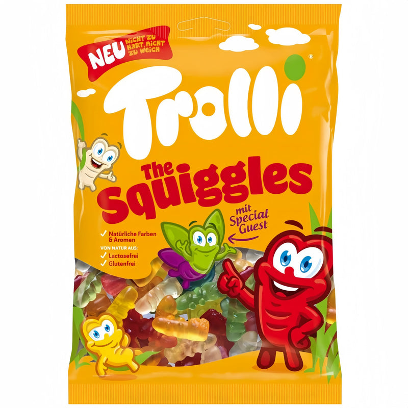 Bịch Kẹo Dẻo Trolli Squiggles Đức Niềm Vui Rực Rỡ Trong Mỗi Miếng