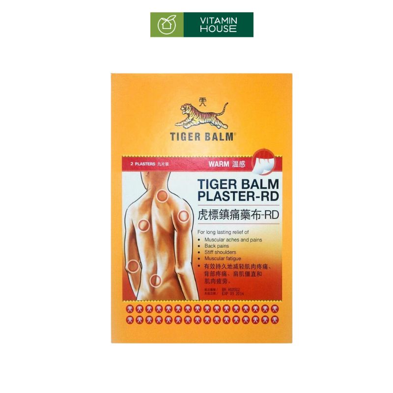 Cao Dán Tiger Balm Gói 2 Miếng Singapore Giảm Hiệu Quả Cơn Đau